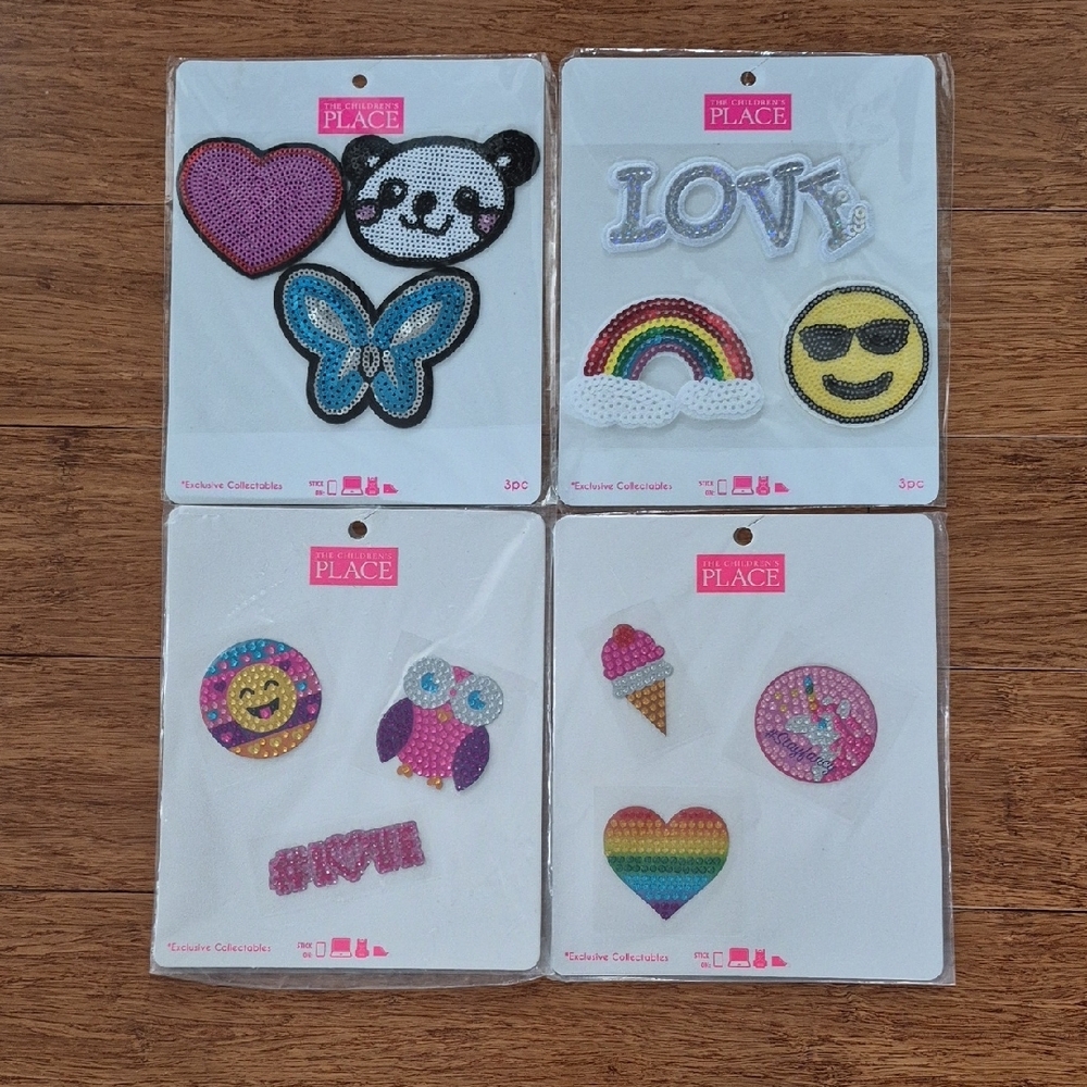 Colorful Iron-On Patches Set